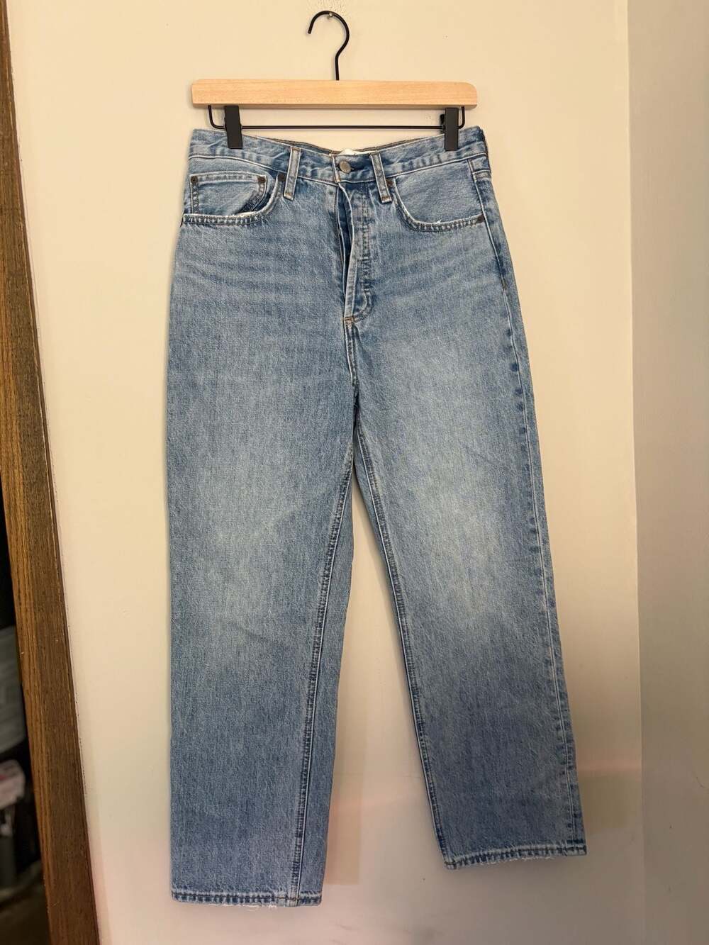 Denim Forum Aritzia The Joni High Rise Loose 26L Jeans Sz 27